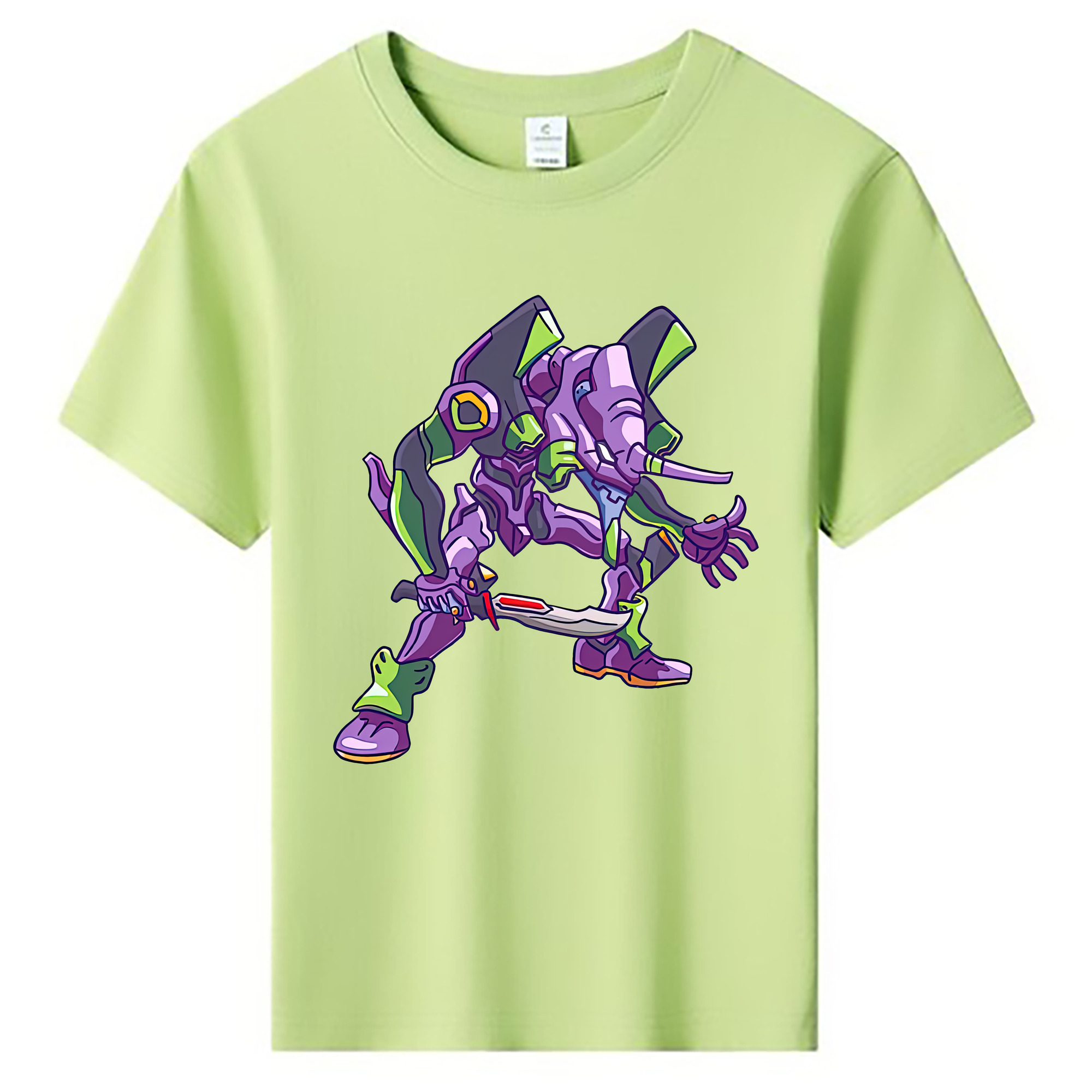 （画像用） EVA 新世紀エヴァンゲリオン 綿100％キッズTシャツ（フロントプリント）